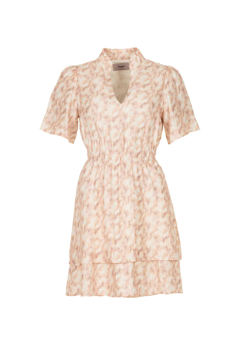 Zena jurk Freebird Wit/roos blush