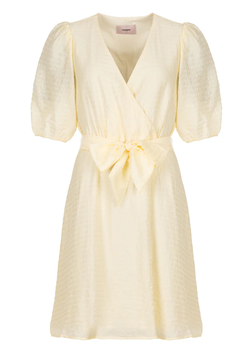Zuzanna jurk Freebird Geel detail