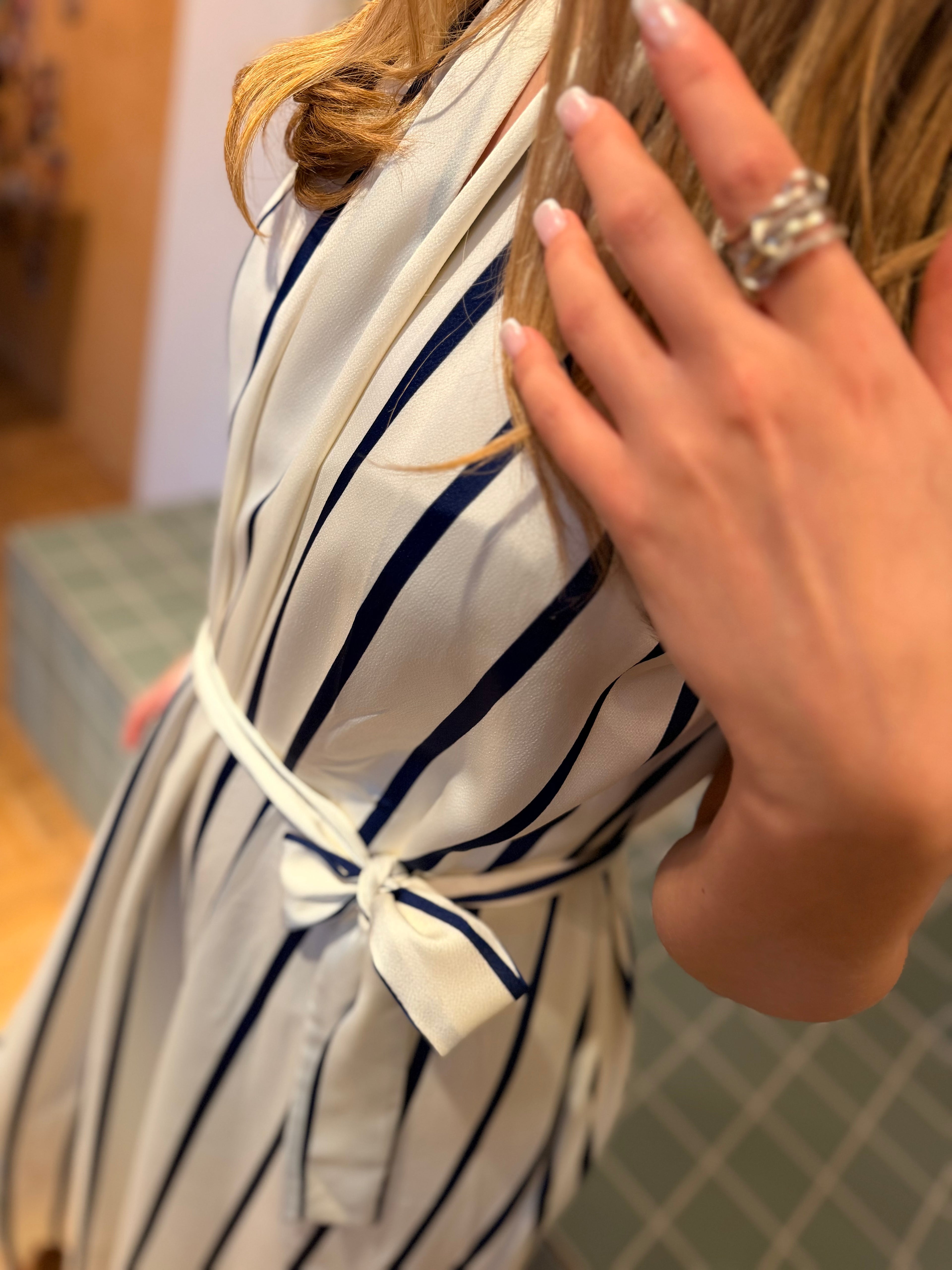 Mouwloze lange jurk Barbara