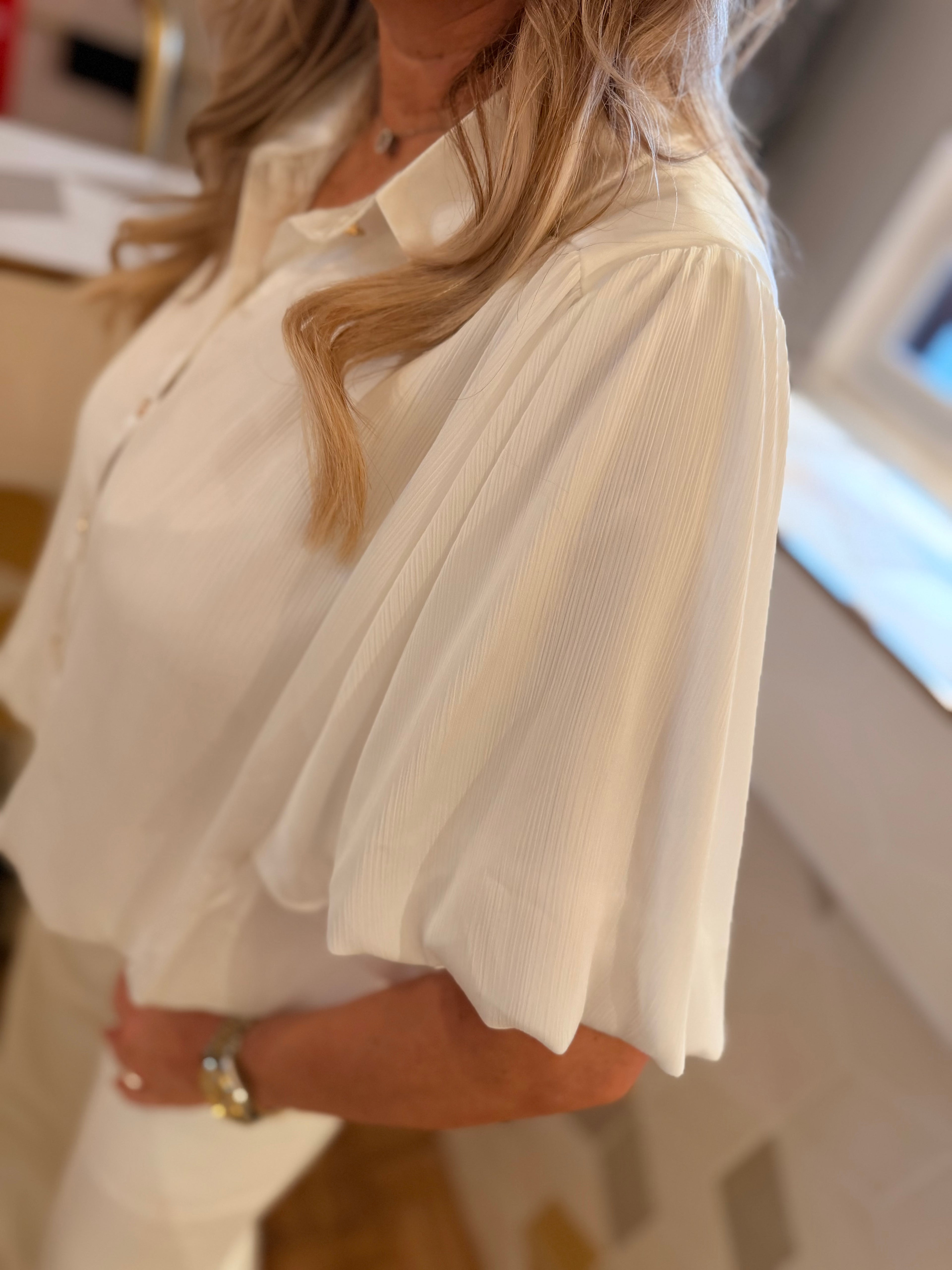 Blouse met korte mouwen Kim