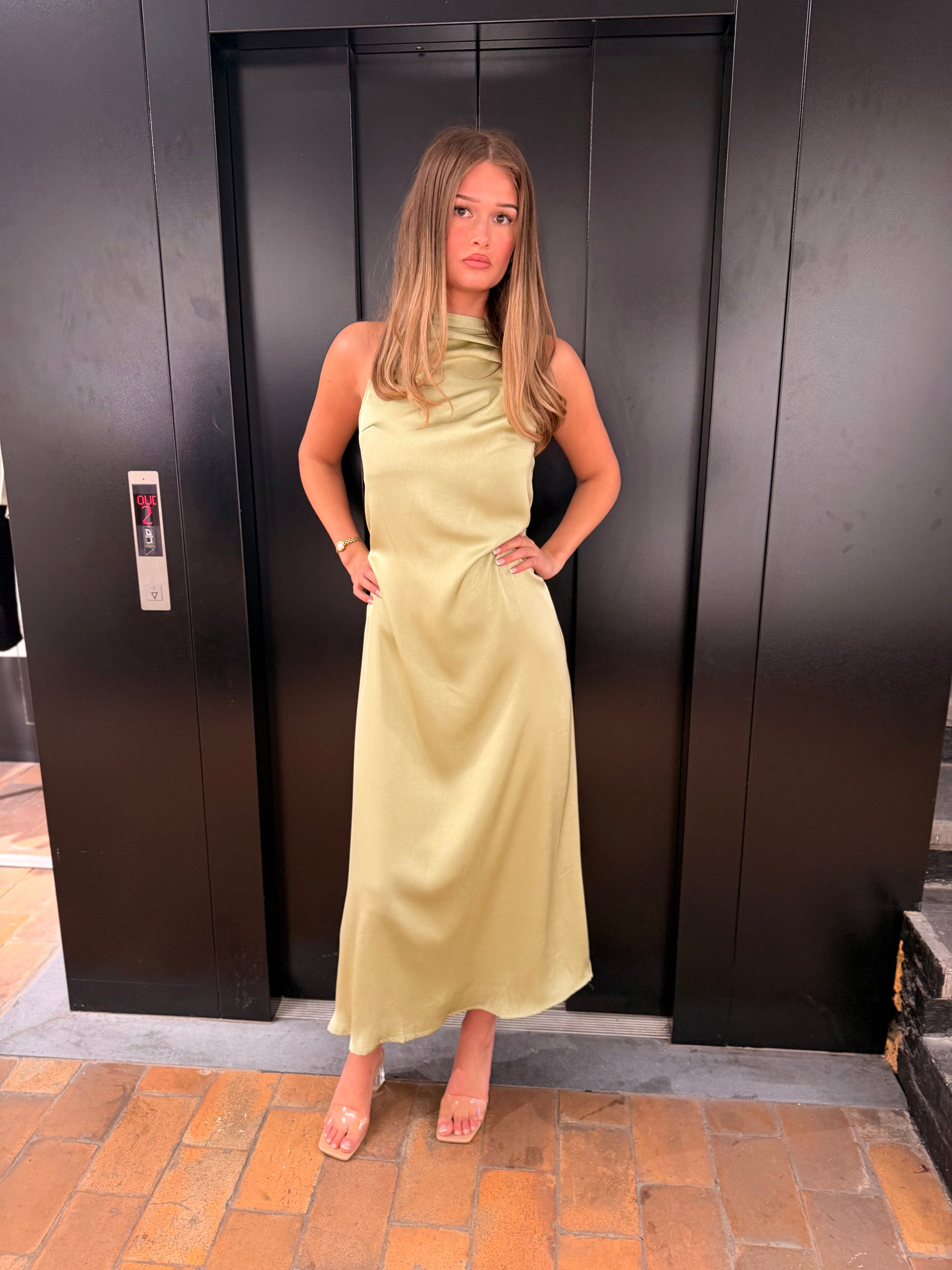 Mouwloze Lange jurk Anja