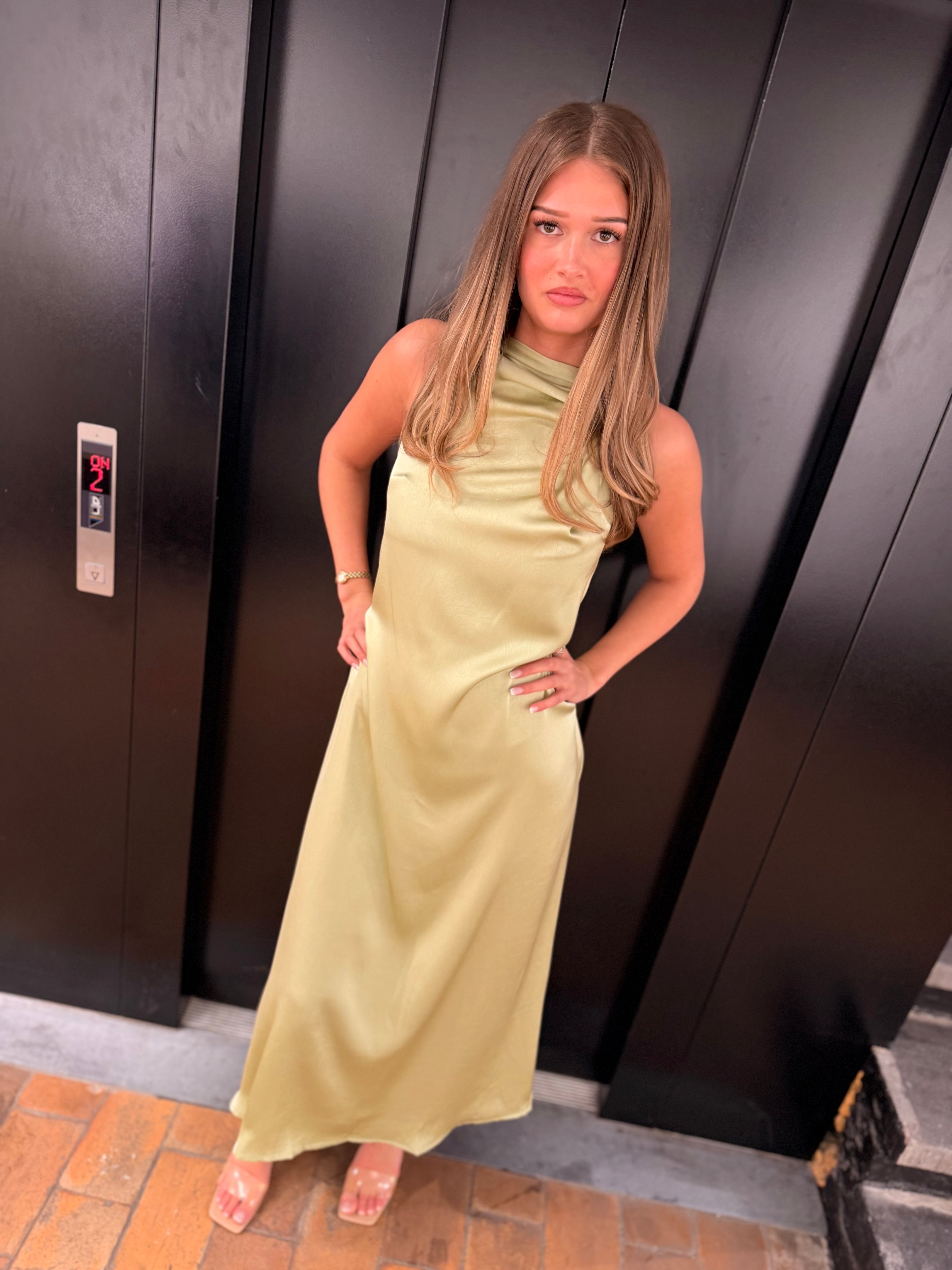 Mouwloze Lange jurk Anja