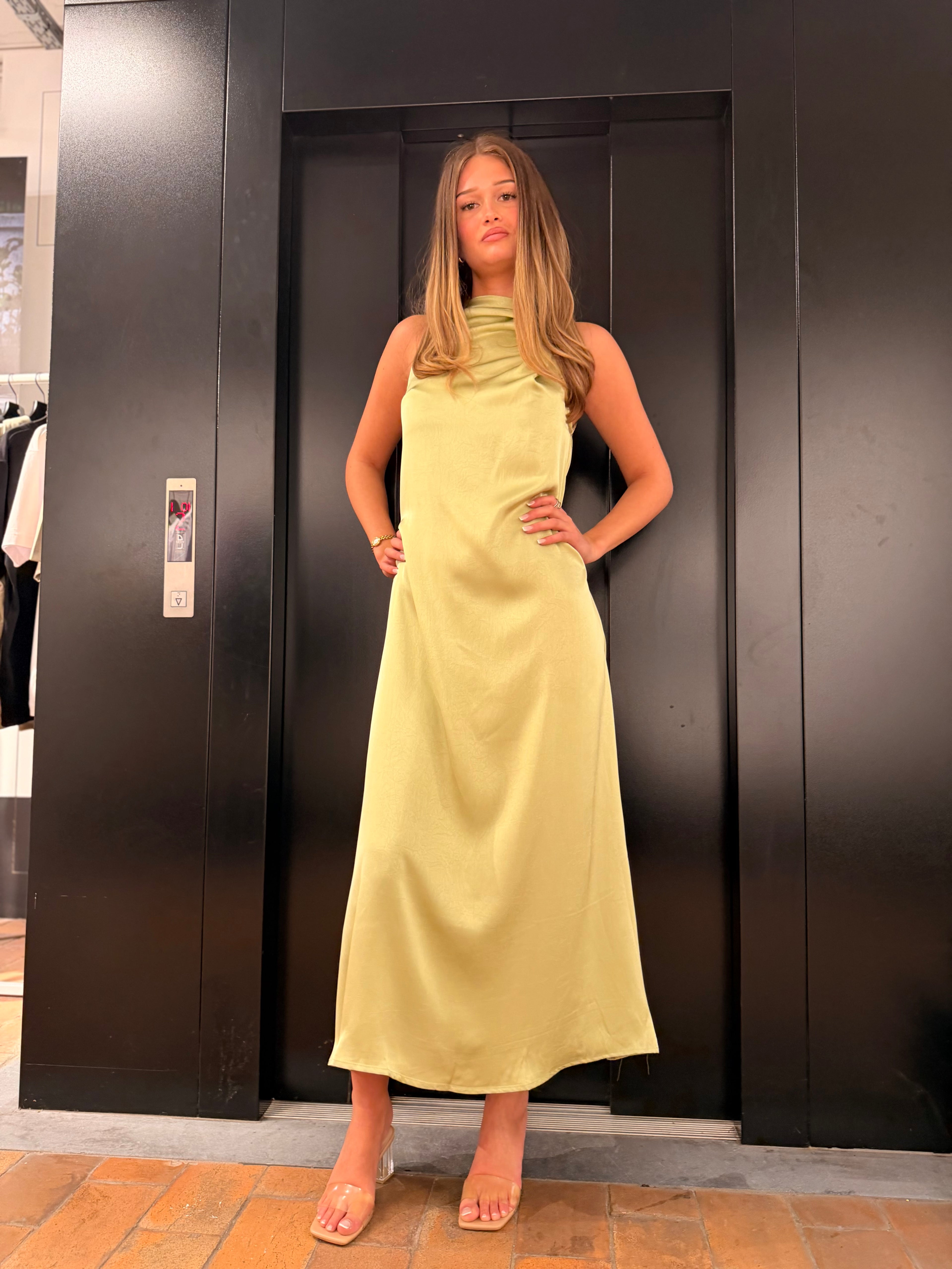 Mouwloze Lange jurk Anja