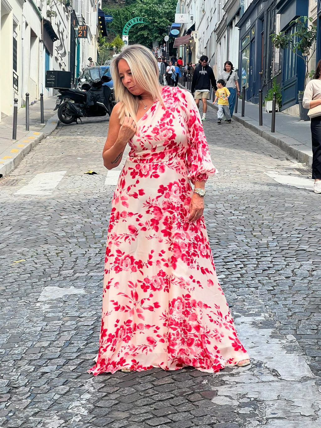 Amour & Fleur jurk Second Female Roze look
