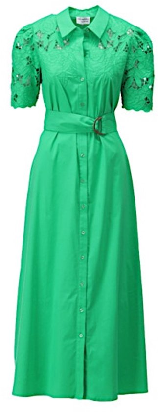 Zoja jurk K-design Groen detail