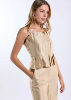 Zelal top Freebird Gold detail