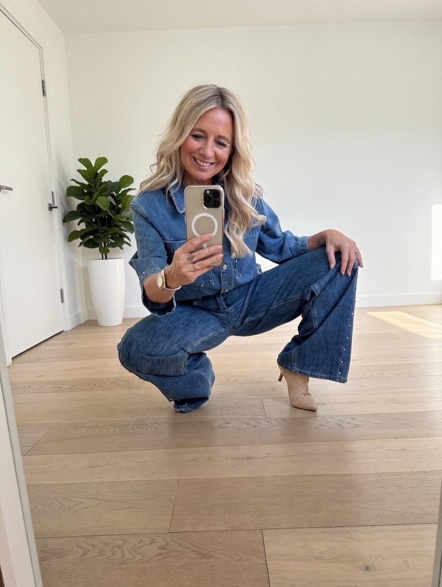 Jeansbroek Zinzy Esqualo Blauw detail
