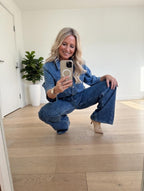 Jeansbroek Zinzy Esqualo Blauw detail