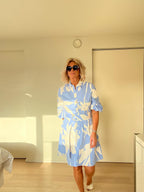Zala jurk K-design Blauw look