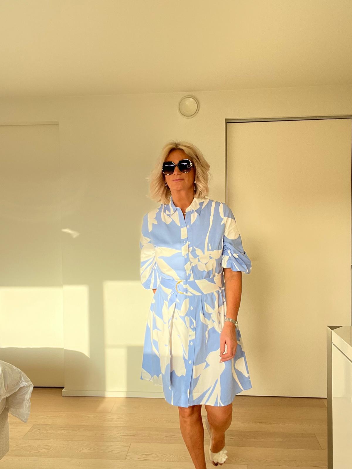 Zala jurk K-design Blauw look