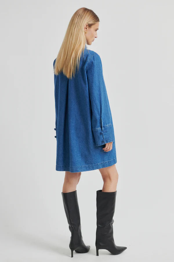 Zlata jurk Second Female Blauw look